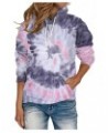 Womens Sweatshirts Oversized Pullover Blouse Gradient Printed Hoodies Long Sleeves Hooded Tops Casual Pocket Shirts B Pink $7...